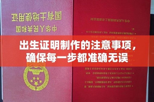 叶城出生证明制作的注意事项，确保每一步都准确无误